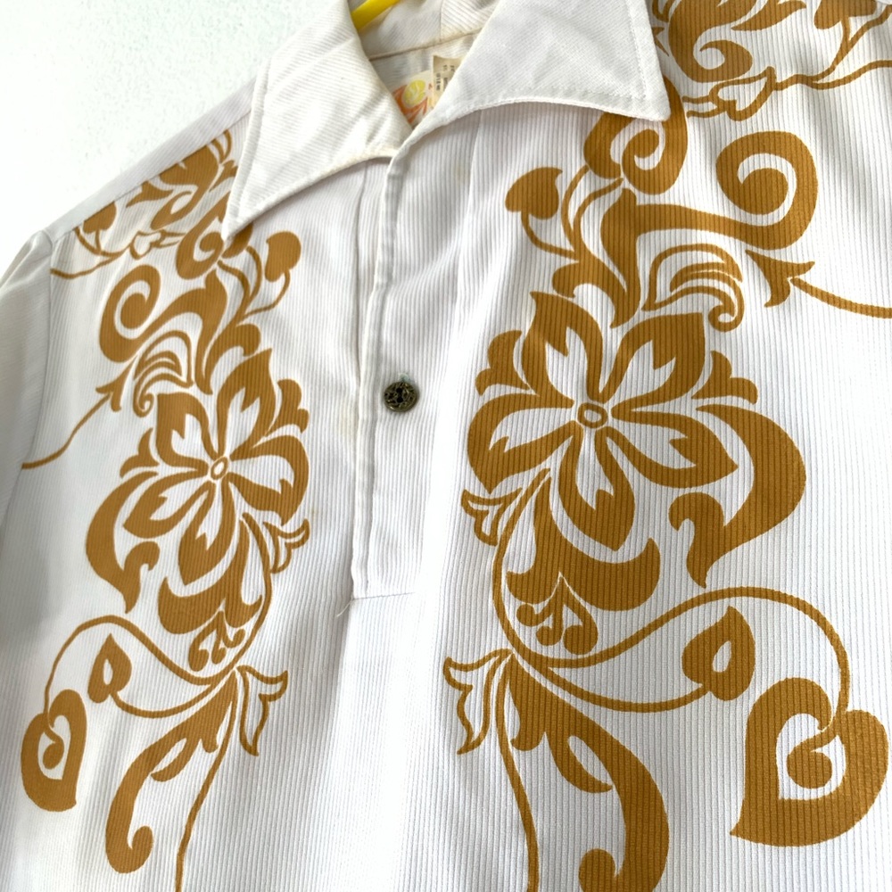VTG FLORAL Men’s 60s HAWAII pocket shirt UNISEX GC